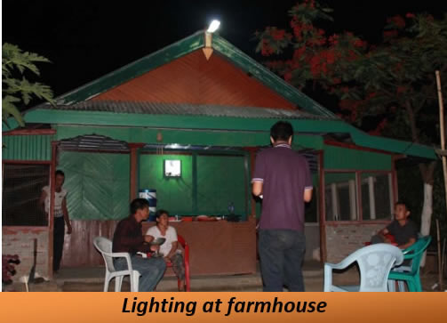 Lighting at farmhouse